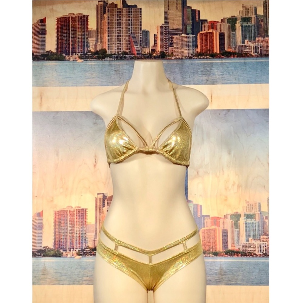 Metallic Gold Two piece set